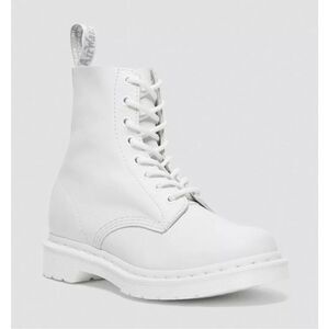 Dr. Martens 1460 Pascal Mono Lace Up Boots White Women’s 6 Men’s 5